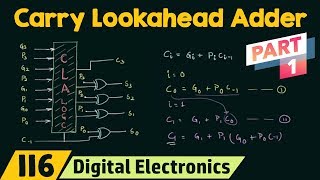 Carry Lookahead Adder Part 2  CLA Adder [upl. by Aniuqahs]