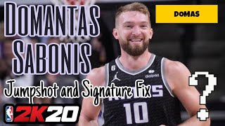 Domantas Sabonis Jumpshot and Signature Fix Full Edit Nba 2k20 Mobile 2kQuestionMark [upl. by Nosreve]