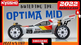 KYOSHO OPTIMA MID 2022 RERELEASE VINTAGE 4WD  HOW TO BUILD [upl. by Salema]