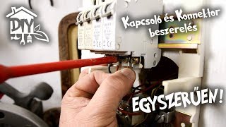 Kapcsoló és konnektor beszerelés egyszerűen  Green Cottage DIY  MUNKÁLATOK A HÁZ KÖRÜL [upl. by Astrix339]