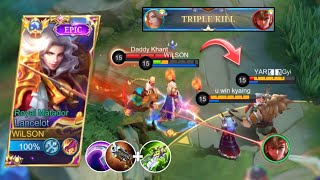 BEST LANCELOT ONE SHOT BUILD FOR RANK UP FASTER IN 2024 100 BROKEN😱🔥 [upl. by Aymer]