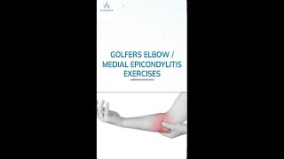 Exercises to Reduce Golfers Elbow Medial Epicondylitis Pain [upl. by Lilias]