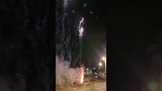 Fireworks to mark end of Sant Bartomeus Procession in Sitges Spain August 24 2024 [upl. by Leopoldine]