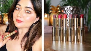 SWATCHES  Lakme Absolute Matte Ultimate Lip Color with Argan Oil  corallista [upl. by Panta]