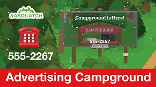 Sneaky Sasquatch  Advertising Campground [upl. by Ilahsiav]