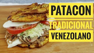 Patacon Venezolano  Como Hacer Patacón Estilo Venezolano  Fácil Recetas Venezolanas [upl. by Jannel944]