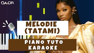 Ronisia  Mélodie Piano fr Cover Tutoriel KARAOKE Paroles [upl. by Annairol]