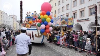 Faschingszug in Mühldorf mit so vielen Zaungästen wie nie zuvor [upl. by High]