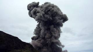 Mt Rinjani Volcano Erupting [upl. by Nilcaj]