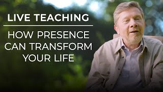 How to Transform Your Life with Presence Eckhart Tolles Live Teaching [upl. by Casey620]