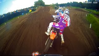 AEE Onboard with Jago Geerts  125cc battle [upl. by Ardnaeed]