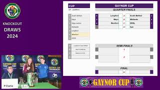 Gaynor Cup  Knockout Draws  2024 [upl. by Akilegna]