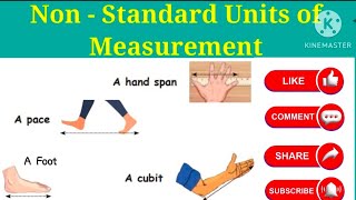 Non Standard Units  Hand Span Cubit foot and pace  Measurement [upl. by Tate]