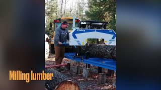 Milling lumber on our Timbery Portable Sawmill [upl. by Teagan]