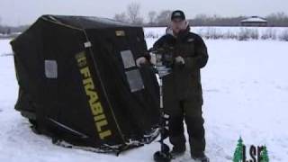 Minnesota Ice Fishing  Strikemaster Auger [upl. by Marlo]