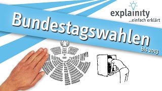 Bundestagswahlen bis 2013 einfach erklärt explainity® Erklärvideo [upl. by Rowell]