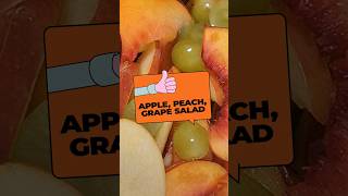 Apple peach grape salad 🍎 🍑 🍇 [upl. by Ttenneb987]