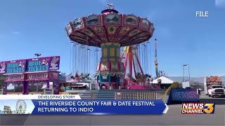 The Riverside County Fair and Date Festival returning to Indio [upl. by Eetnuahs736]