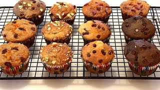 Recette de muffins Une seule pâte plusieurs saveurs [upl. by Anor]