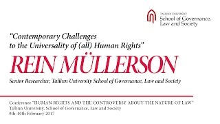 Rein Müllerson  Contemporary Challenges to the Universality of all Human Rights [upl. by Enilorac]