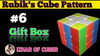 HOW TO MAKE GIFT🎁 BOX PATTERN ON A RUBIKS CUBE izharofcuber clips pattern [upl. by Dombrowski560]