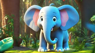 baby cartoon cat animal hathi more and animal cartoon videos [upl. by Ellennahs]