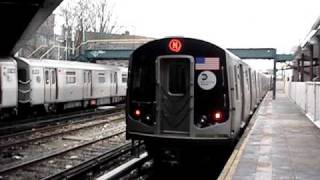 MTA New York City Subway  Coney Island Ditmars Blvd R160B Alstom amp Siemens N Trains  86th Street [upl. by Odranar]