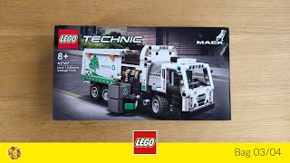 🎧 LEGO 42167 Mack LR Electric Garbage Truck bag 0304 no talking [upl. by Hajar983]