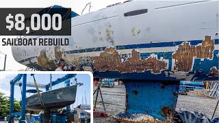 AMAZING 8 Month Boat Transformation  Hurricane Damaged Sailboat  Sailing Wicked 13 [upl. by Mcfarland]