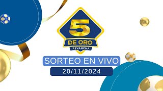 Sorteo 5 de Oro  20112024 [upl. by Hanid]