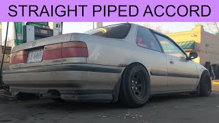 225quot STRAIGHT PIPE install video CB7 muffler delete [upl. by Salene]