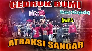 GEDRUK BUMI  ATRAKSI SANGAR  Bantengan Wonokoyo Kedungkandang Live 2024 [upl. by Annel919]