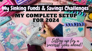 MY 2024 SAVINGS CHALLENGE AND SINKING FUNDS SETUP  KEEP FROM BEING OVERWHELMING [upl. by Kendal]