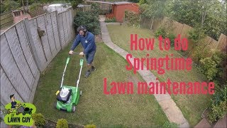 How to do Springtime lawn maintenance [upl. by Irved397]