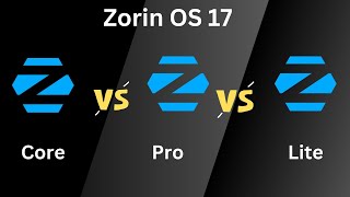 Zorin OS 17  Core vs Pro vs Lite  RAM Consumption [upl. by Marion815]