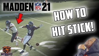 MADDEN 21 HOW TO TACKLE AND HIT STICK  HOW TO CAUSE FUMBLES IN MADDEN 21  HIT STICK TUTORIAL🔥 [upl. by Losyram]