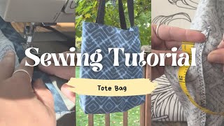 Tote Bag Sewing Tutorial [upl. by Mallorie]