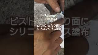 ブレーキパットにシリコングリス塗布バイク gsxr125 ブレーキパットシリコングリス [upl. by Ajani642]