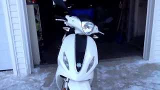 Piaggio fly 150 review In depth tour and exhaust [upl. by Verdie]