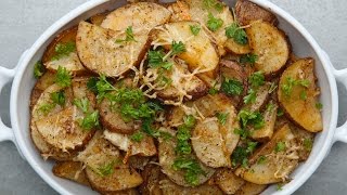 Roasted Garlic Parmesan Potatoes [upl. by Janith]