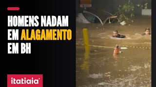 AVENIDA PRUDENTE DE MORAIS É CASTIGADA PELA CHUVA FORTE QUE ATINGIU BH [upl. by Oiliduab]