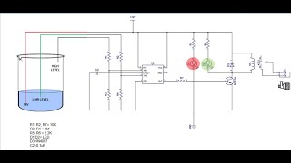 Water level Controller Using 555 Timer IC [upl. by Halian]