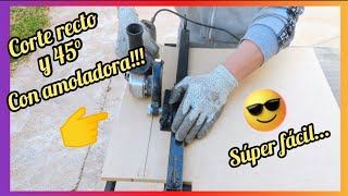 🚀👨‍🏭 GUÍA CASERA para corte EN MDF con amoladora angular 💪😎 [upl. by Atiuqahc]