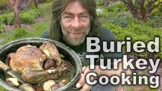 Buried Turkey Cooking in the Bush [upl. by Brocklin]