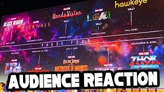 MARVEL PHASE 4 CRAZY AUDIENCE REACTION  COMICCON [upl. by Arihsan]