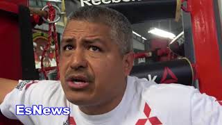 Robert Garcia Reaction To Manny Pacquiao KO Over Lucas Matthysse EsNews Boxing [upl. by Akirea]