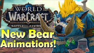 New Bear Animations MountsALL Druid Bears amp NPCs  World of Warcraft [upl. by Nella]