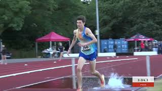 Mens 2000m Steeplechase A  British Milers Club Grand Prix  Birmingham University 2024 Full Race [upl. by Jodi]