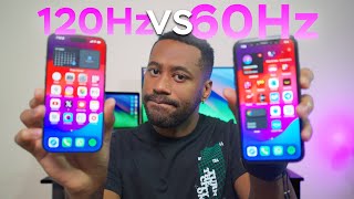 iPhone 15 PRO vs iPhone 15  60 Hz vs 120 Hz La polémica [upl. by Farrison]