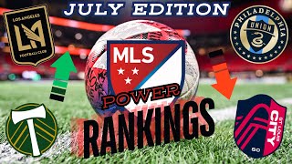 MLS POWER RANKINGS  JULY Edition New kings at the top  dramatic movement throughout [upl. by Graf]